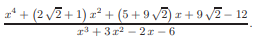 Find the partial fraction expansion in Q iv2 J (x) for