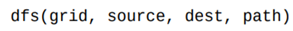 Write a new version of the depth-first search function in which the parameter path contains the...-1