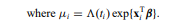 Let the survival time t for individuals in a population have density function f and cumulative...-5