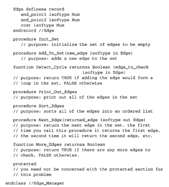 In Chapter 6, we saw an example of a greedy algorithm that could be used to solve the minimum...-2