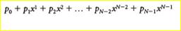 Homers method. Write a class Horner with a method double eval (double x, doubl e [] p) that...