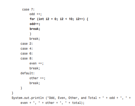 Let’s create a for loop inside the original one. You will also observe the effect of a break...-2