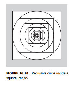 Modify the program presented earlier in this chapter that animated the recursive triangle in a...