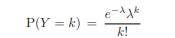 The Poisson distributions are defined by the probabilities for k = 0, 1,... and parameter ? > 0....