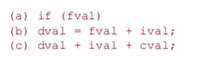 Given that ptr points to a class with an int member named ival, vec is a vector holding ints, and...-3