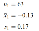 The Australian study of Example 7.6 also provided these data on monocular acuity (expressed in log...-1