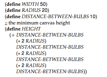 Develop the function draw-light. It realizes the view part of the traffic light simulation in figure...-1