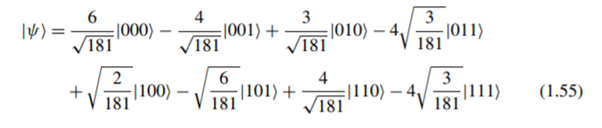 Prove that the quantum state |? defined by: is properly normalized. Given the state |?, what is the...