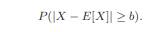 Construct an example of a discrete random variable X that takes on each of the values -b, 0, b with...