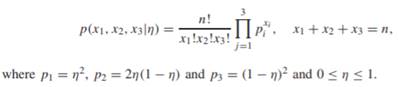 Let (X1, X2, X3) be random variables, with joint probability function (a) Is this an exponential...-1