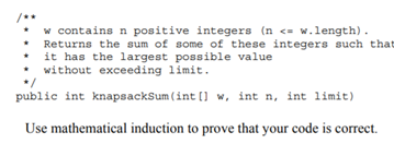 Suppose we have a list of positive integers. We want to choose several of them so that their sum is...