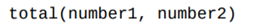 Write a function that returns the sum of number1 and number2. Also write a complete program (with a...