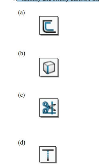 Identify and briefly describe the following commands: