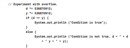 Try a test involving overflow of integer values. Add these bolded lines to the end of your...-1