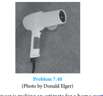 A fan produces a pressure rise of 6 mm of water to move air through a hair dryer. Th e mean velocity...