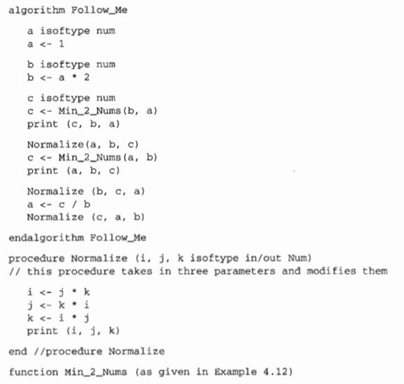 What is the output from the following program? Trace the execution of this program using a stack.-1