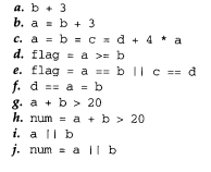 Evaluate the following expressions. Assume that all variables are integers and that a has a value of...