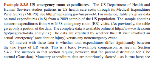 The study of in-patient hospital expenditures in Exercise 8.18 also recorded x = {Number of nights}...-4