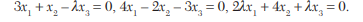 Examine for consistency the following equations and then solve these: Investigate for what values of...-2