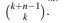 The four kinds of counting problems are: (i) ordered sampling of k out of n items with replacement:...