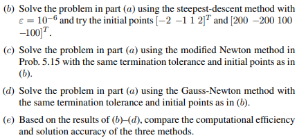 (a) Find the global minimizer of the objective function-2