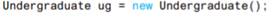 Rewrite the definition of the method reset for the class Undergraduate in Listing 8.4, using setName...