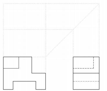 Given two complete views, sketch in the missing view. 1 answer below » Given two complete views,...