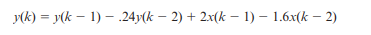 Consider a discrete-time system described by the following difference equation. (a) Find the...-1