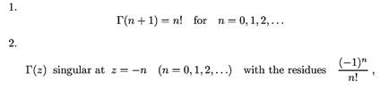 Use the properties of the gamma-function, in order to derive from (7.190) the property (7.196), of...-1