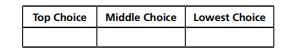 Beliefs About Teacher Influence—Forced Choice Activity You will see several groups of three...-1