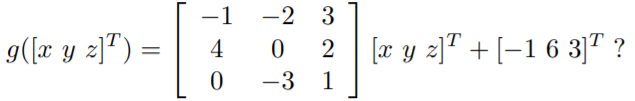 What are the images of the points and by the affine transformation given by The next example says...-4