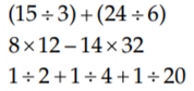 Extend the program you wrote for Exercise 37 above to evaluate the expressions in Exercise 38....-1