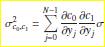 This problem deals with the covariance between the two parameters of the straight-line theory....