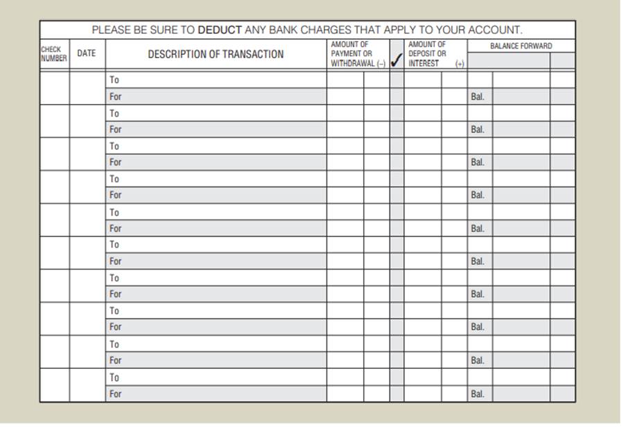 From the following information, complete the checkbook register on the next page through October 10....