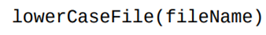 Write a function that prints the contents of a file with every character converted to lowercase....-1