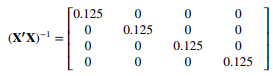 Consider the following inverse model matrix. a. How many regressors are in this model? b. What was...