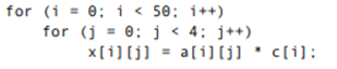 The loop appearing below is executed on a machine that has a 1K word data cache with four words per...