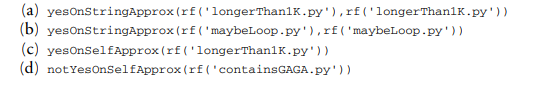 Study the source code of the program yesOnStringApprox.py, which is provided with the book...