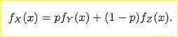 Consider two continuous random variables Y and 2, and a random variable X that is equal to Y with...-1