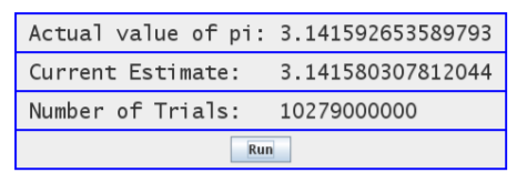 It is possible to get an estimate of the mathematical constant p by using a random process. The idea...-2