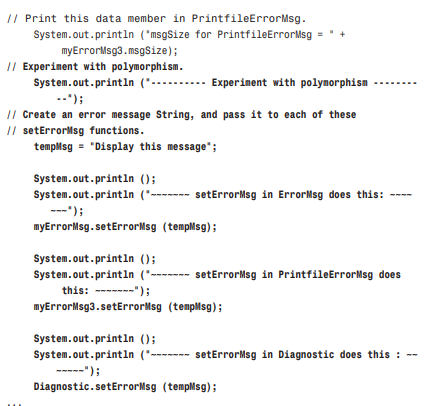 Now that you’ve made all of these changes, rerun the HelloWorld application. The output should look...-2