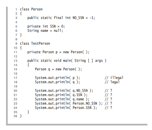 Under what circumstances can a static method refer to an instance field in the same class? What is a...