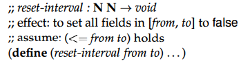 Develop the following variant of reset: Use reset-interval to define reset.