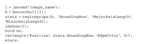 Find a binary shape image and use the following Matlab code to extract the bounding box of the shape...