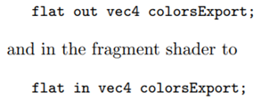 Change the color values of the square’s four vertices in squareShaderized.cpp to red, green, blue...