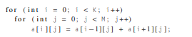 In the matrix multiplication example of Section 4.4.2, we could get three perfectly nested loops if...-2