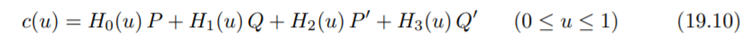 Run hermiteCubic.cpp, which implements Equation (19.10) to draw a Hermite cubic on a plane. Press...-2