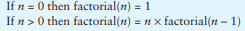 In this chapter, the rules given for calculating the factorial of a number are as follows: If you...