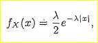 Laplace random variable. Let X have the PDF where X is a positive scalar. Verify that fx satisfies...