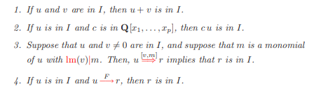 Prove Theorem 8.27 Let I be an ideal with basis F = {f 1 ,...,f n }